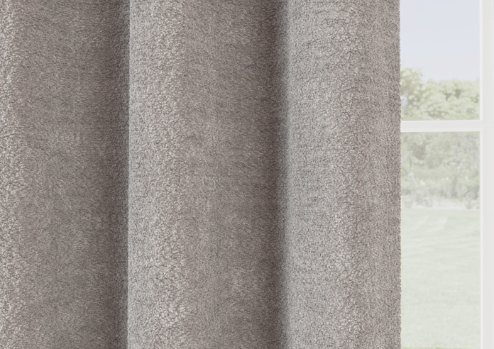Royale Eyelet, Silver - Ready Made Curtains - Image 5